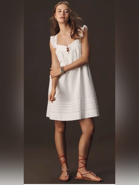 Anthropologie Dresses & Skirts - Sold/ not available NEW By Anthropologie Sleeveless Poplin Mini Dress SIZE S